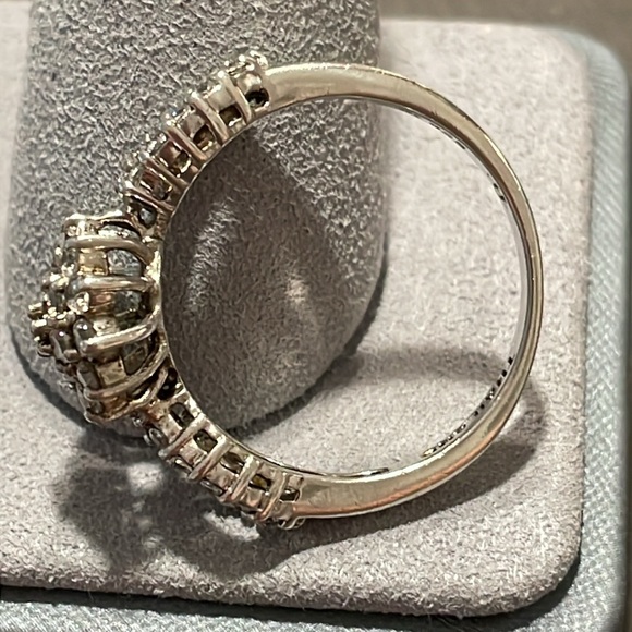 Vintage Camrose & Kross JBK Jackie Kennedy 925 Silver Crystal Ring Size 9.75 - Picture 13 of 15